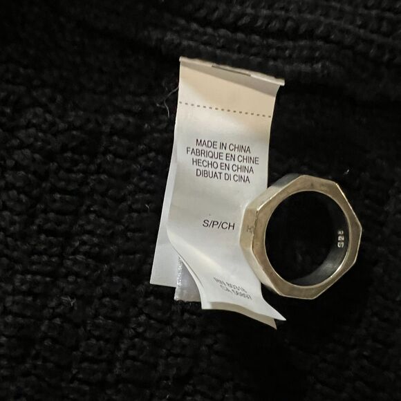 Lucky Brand “Triumph Motorcycles” Black Full Zip Knit Sweater Men’s S - Picture 8 of 10